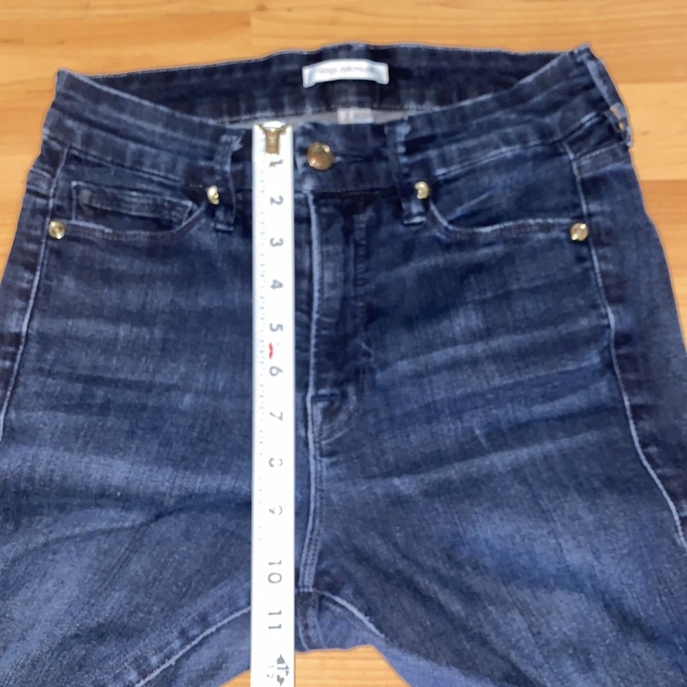 Good American Good Waist Skinny Jeans Womens 4/27 Blue Dark High Rise Stretch - Picture 7 of 8